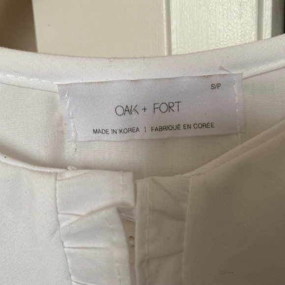 OAK + FORT Big Collar Blouse (S) - Picture 2 of 5